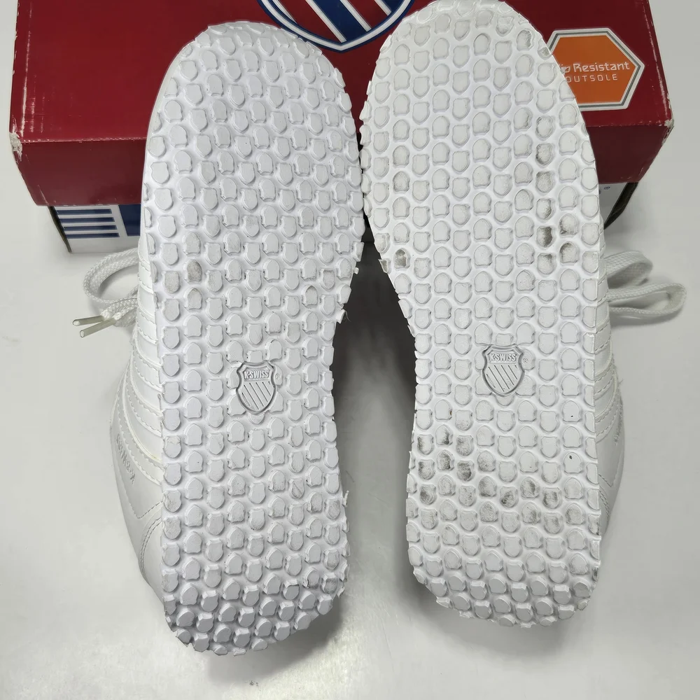 K-Swiss Botwin All-White Classic Sneakers Women's Size 6 1/2 6.5 - Picture 11 of 15